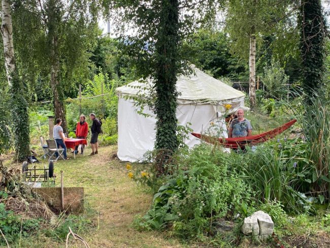 Grande Collocation sur Namur – appartement 2 chambres, terrasse plein sud et accès à un jardin forêt nourricier